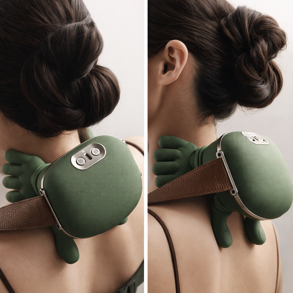 Nexly massager shown on a person