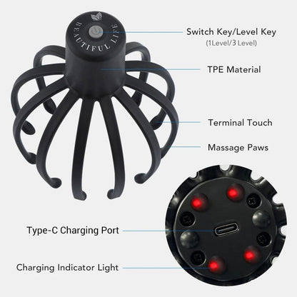 Octopus Claw Head Massager - cdr