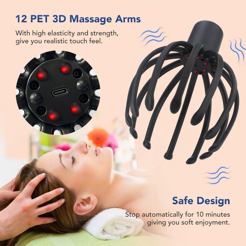 Octopus Claw Head Massager - cdr